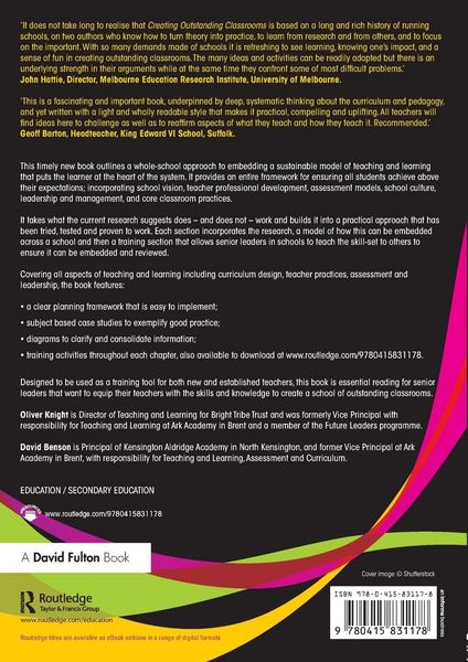 Produktbild: Creating Outstanding Classrooms