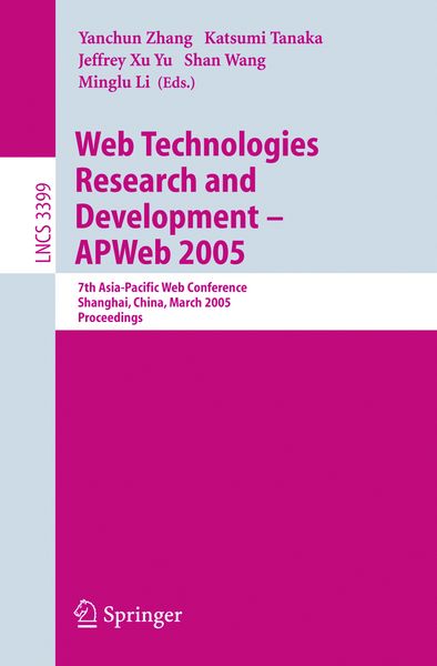 Produktbild: Web Technologies Research and Development - APWeb 2005
