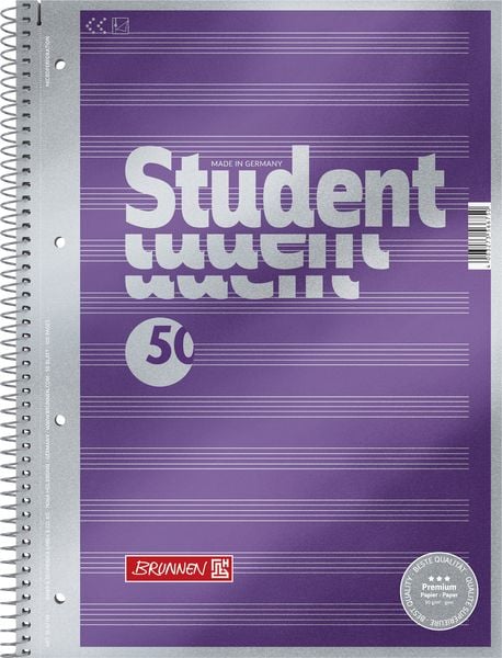 Produktbild: Brunnen Collegeblock A4 Noten Premium