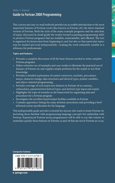 Produktbild: Guide to Fortran 2008 Programming