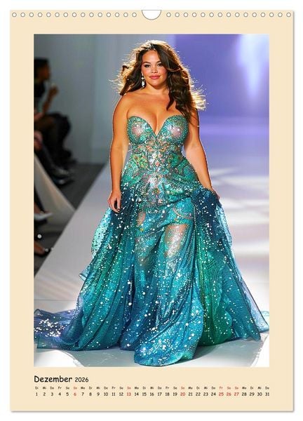 Produktbild: Plus Size Models in glamour&ouml;ser High Fashion (Wandkalender 2026 DIN A3 hoch), CALVENDO Monatskalender