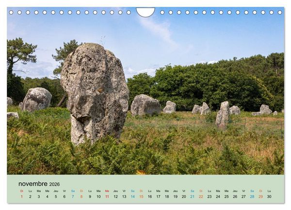 Produktbild: M&eacute;galithes myst&eacute;rieux (Calendrier mural 2026 DIN A4 vertical), CALVENDO calendrier mensuel