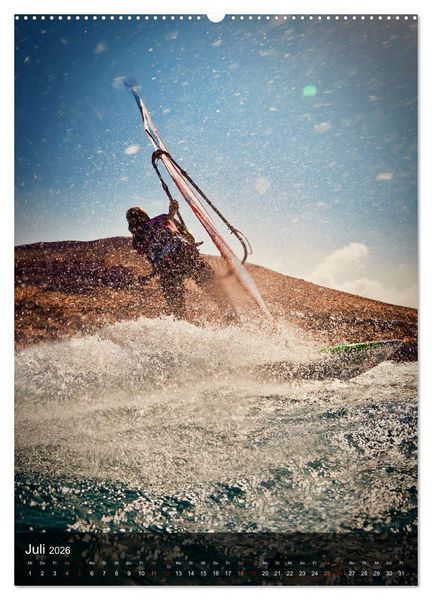 Produktbild: Windsurfing - Wind und Wellen (hochwertiger Premium Wandkalender 2026 DIN A2 hoch), Kunstdruck in Hochglanz