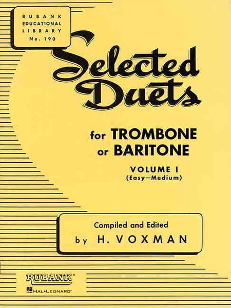Produktbild: Selected Duets for Trombone or Baritone