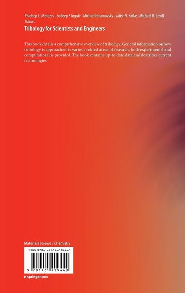 Produktbild: Tribology for Scientists and Engineers