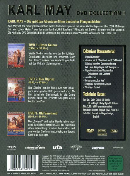 Produktbild: Karl May - Collection 2 [LE] [3 DVDs]