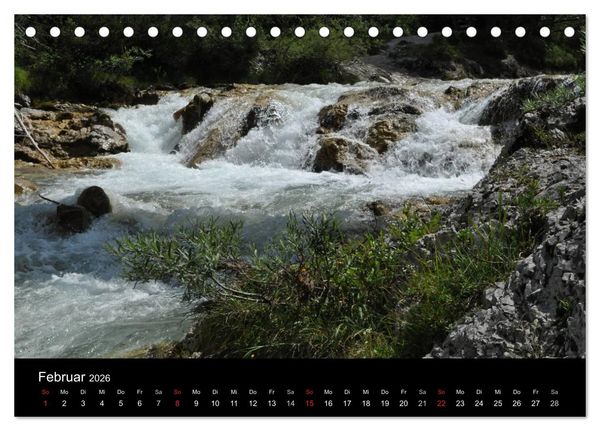 Produktbild: Die Isar - Von Scharnitz bis M&uuml;nchen (Tischkalender 2026 DIN A5 quer), CALVENDO Monatskalender