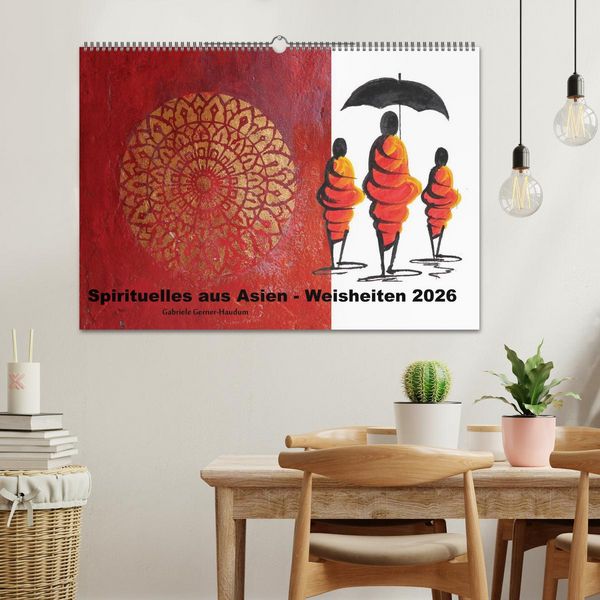 Produktbild: Spirituelles aus Asien - Weisheiten 2026 (Wandkalender 2026 DIN A2 quer), CALVENDO Monatskalender