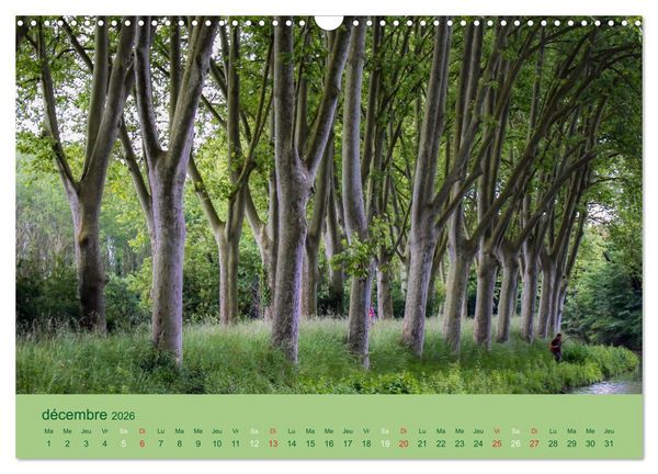 Produktbild: Croisi&egrave;re sur le Canal du Midi (Calendrier mural 2026 DIN A3 vertical), CALVENDO calendrier mensuel