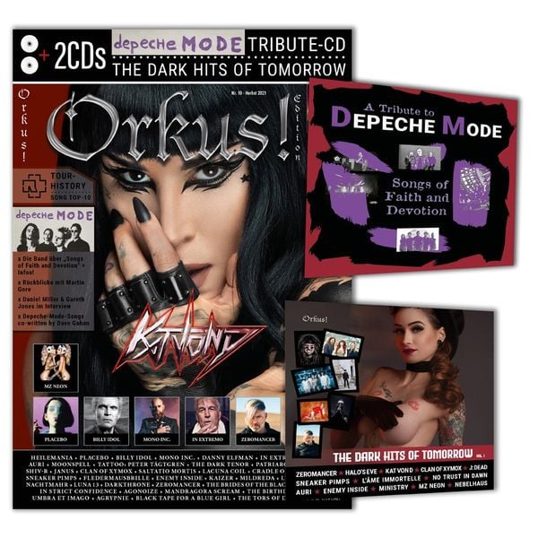 Produktbild: Orkus-Edition mit Depeche-Mode-Tribute-Cd &bdquo;songs Of Faith and Devotion&ldquo;! Plus 2. Cd: &bdquo;the Dark Hits Of Tomorrow"