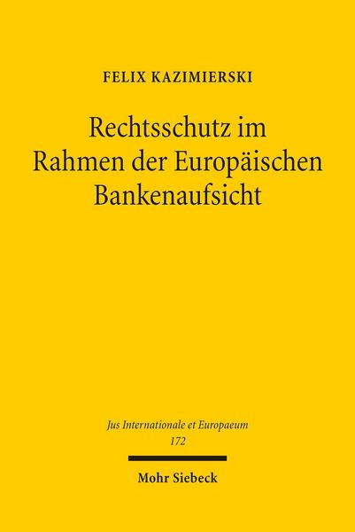 Produktbild: Rechtsschutz im Rahmen der Europ&auml;ischen Bankenaufsicht
