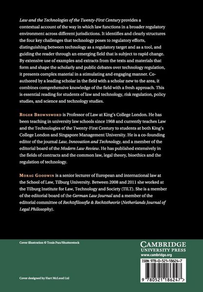 Produktbild: Law and the Technologies of the Twenty-First Century