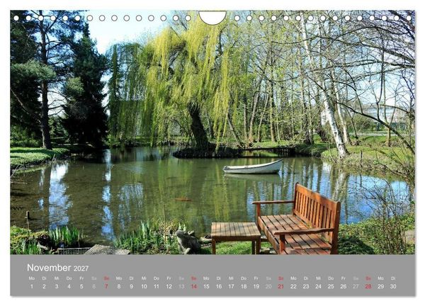 Produktbild: Romantische Garten-Paradiese (Wandkalender 2027 DIN A4 quer), CALVENDO Monatskalender