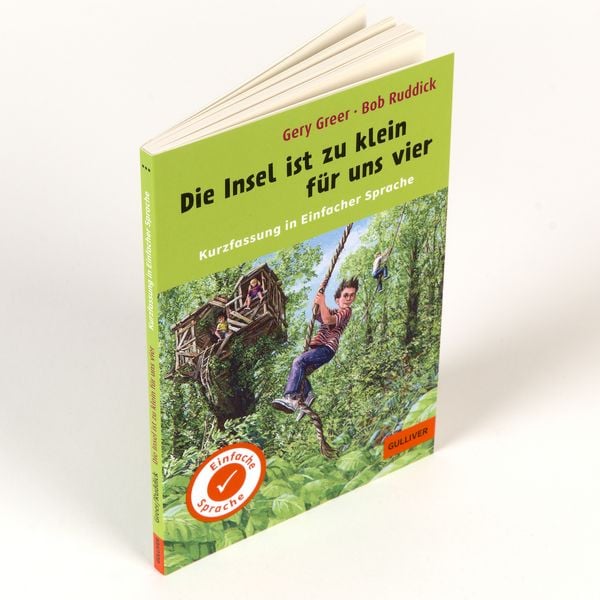 Produktbild: Kurzfassung in Einfacher Sprache. Die Insel ist zu klein f&uuml;r uns vier