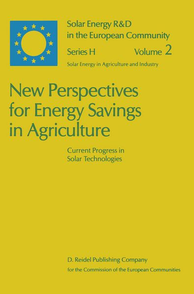 Produktbild: New Perspectives for Energy Savings in Agriculture