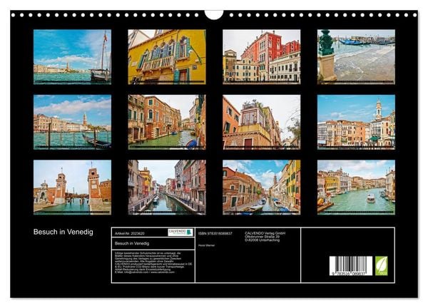 Produktbild: Besuch in Venedig (Wandkalender 2026 DIN A3 quer), CALVENDO Monatskalender