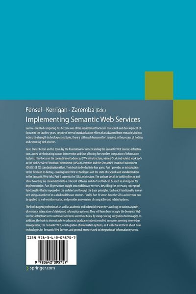 Produktbild: Implementing Semantic Web Services