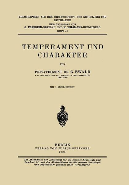 Produktbild: Temperament und Charakter