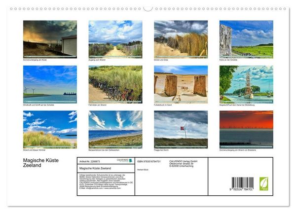 Produktbild: Magische K&uuml;ste Zeeland (hochwertiger Premium Wandkalender 2027 DIN A2 quer), Kunstdruck in Hochglanz