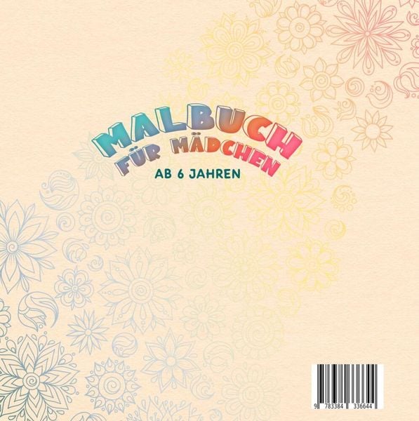 Produktbild: Malbuch f&uuml;r M&auml;dchen ab 6 Jahren
