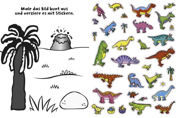 Produktbild: 555 Sticker Dinosaurier