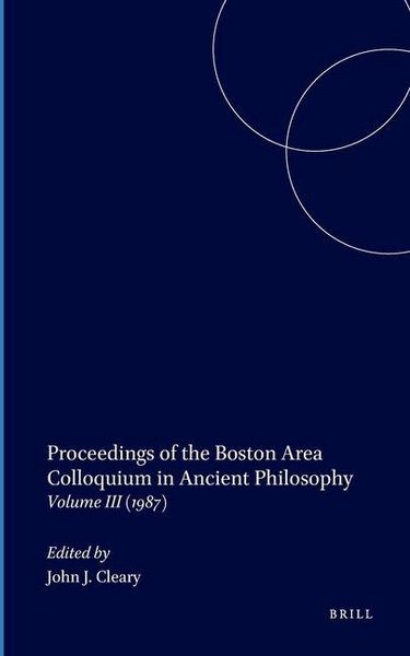 Produktbild: Proceedings of the Boston Area Colloquium in Ancient Philosophy