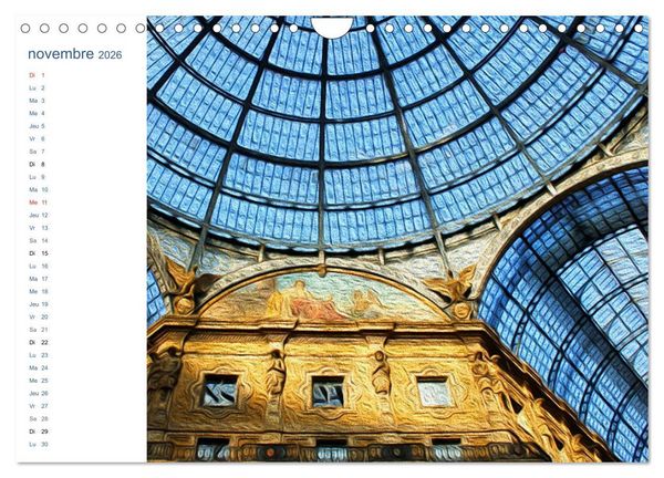 Produktbild: LES VITRAUX (Calendrier mural 2026 DIN A4 vertical), CALVENDO calendrier mensuel