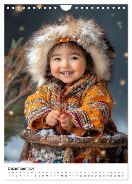 Produktbild: Kinder der Welt - ein L&auml;cheln &ouml;ffnet Herzen (Wandkalender 2026 DIN A4 hoch), CALVENDO Monatskalender