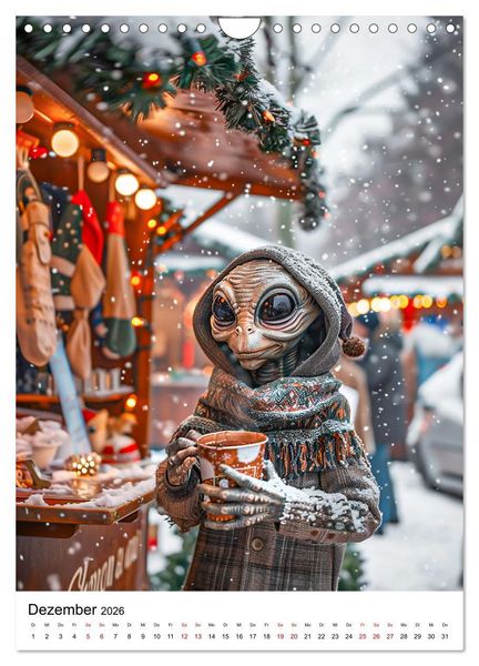 Produktbild: Aliens im Urlaub (Wandkalender 2026 DIN A4 hoch), CALVENDO Monatskalender