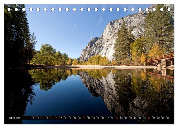 Produktbild: Yosemite - USA (Tischkalender 2026 DIN A5 quer), CALVENDO Monatskalender