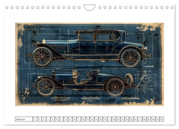 Produktbild: Fantastische Oldtimer (Wandkalender 2026 DIN A4 quer), CALVENDO Monatskalender