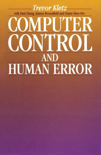 Produktbild: Computer Control and Human Error