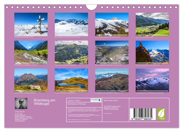Produktbild: Bramberg am Wildkogel (Wandkalender 2026 DIN A4 quer), CALVENDO Monatskalender