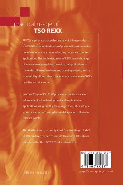 Produktbild: Practical Usage of TSO REXX