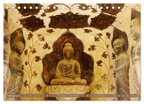 Produktbild: Mystische Wesen &ndash; Buddhistische Kunst im Himalaya (Tischkalender 2026 DIN A5 quer), CALVENDO Monatskalender