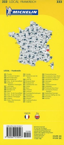 Produktbild: Michelin Franz&ouml;sische Alpen Nord