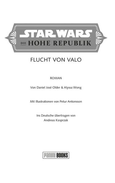 Produktbild: Star Wars Jugendroman: Die Hohe Republik - Flucht von Valo