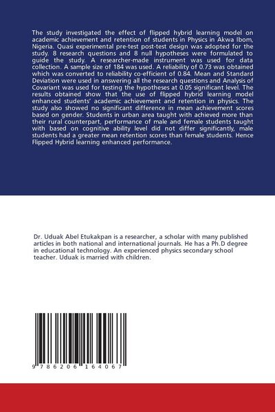 Produktbild: Flipped Hybrid Learning Model, Academic Achievement and Retention