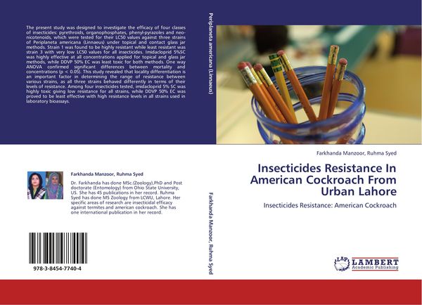 Produktbild: Insecticides Resistance In American Cockroach From Urban Lahore