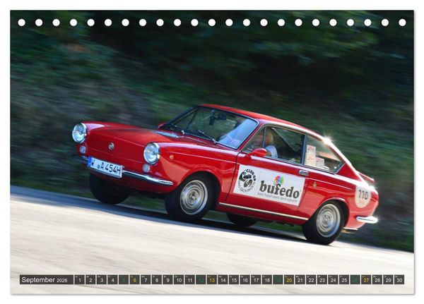 Produktbild: OLDTIMER BERGRENNEN - Kleine Flitzer (Tischkalender 2026 DIN A5 quer), CALVENDO Monatskalender