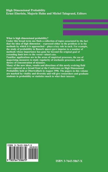 Produktbild: High Dimensional Probability