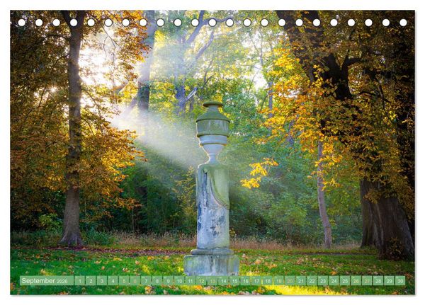 Produktbild: Herbst im Dieskauer Park (Tischkalender 2026 DIN A5 quer), CALVENDO Monatskalender