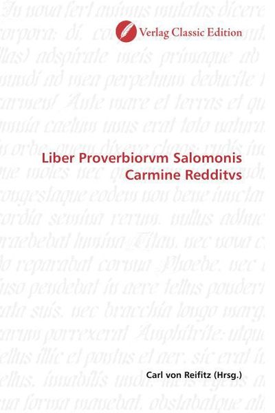 Produktbild: Liber Proverbiorvm Salomonis Carmine Redditvs