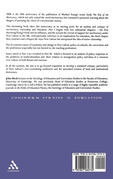 Produktbild: Meritocracy, Citizenship and Education