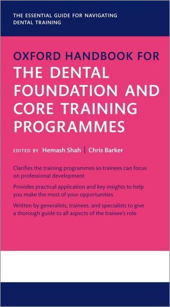 Produktbild: Oxford Handbook for the Dental Foundation and Core Training Programmes