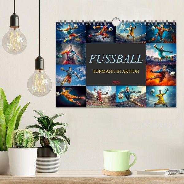 Produktbild: Fussball - Tormann in Aktion (Wandkalender 2026 DIN A4 quer), CALVENDO Monatskalender
