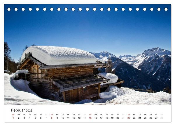 Produktbild: Almen im Ultental (Tischkalender 2026 DIN A5 quer), CALVENDO Monatskalender
