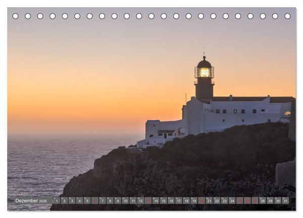 Produktbild: Die Algarve - Portugals m&auml;rchenhafte Felsenk&uuml;ste (Tischkalender 2026 DIN A5 quer), CALVENDO Monatskalender