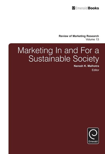 Produktbild: Marketing In and For a Sustainable Society