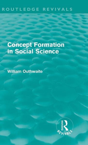 Produktbild: Concept Formation in Social Science (Routledge Revivals)